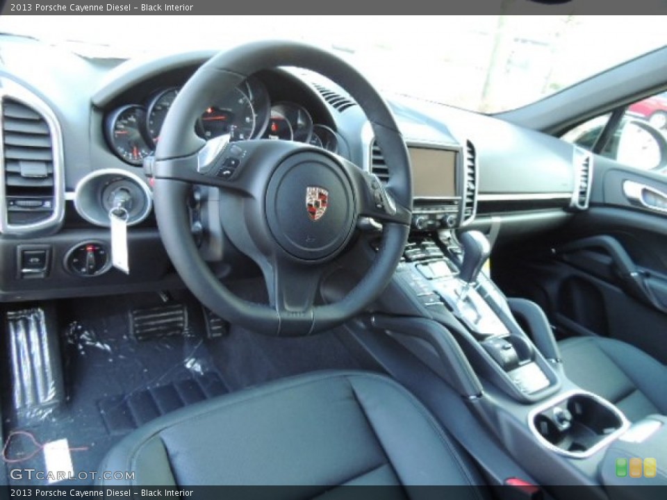 Black Interior Prime Interior for the 2013 Porsche Cayenne Diesel #73924059