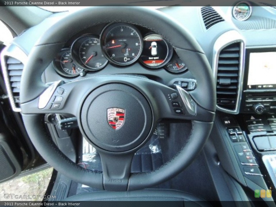 Black Interior Steering Wheel for the 2013 Porsche Cayenne Diesel #73924109
