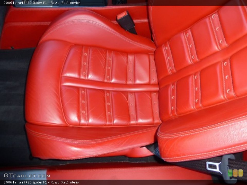 Rosso (Red) Interior Front Seat for the 2006 Ferrari F430 Spider F1 #73925227
