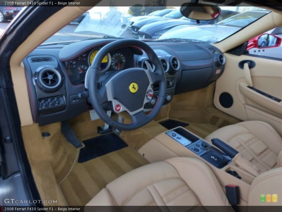 Beige Interior Prime Interior for the 2008 Ferrari F430 Spider F1 #73925453