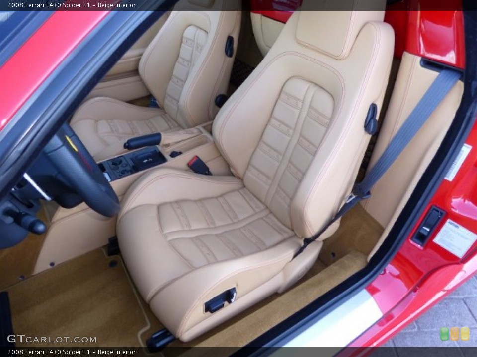 Beige Interior Front Seat for the 2008 Ferrari F430 Spider F1 #73925482