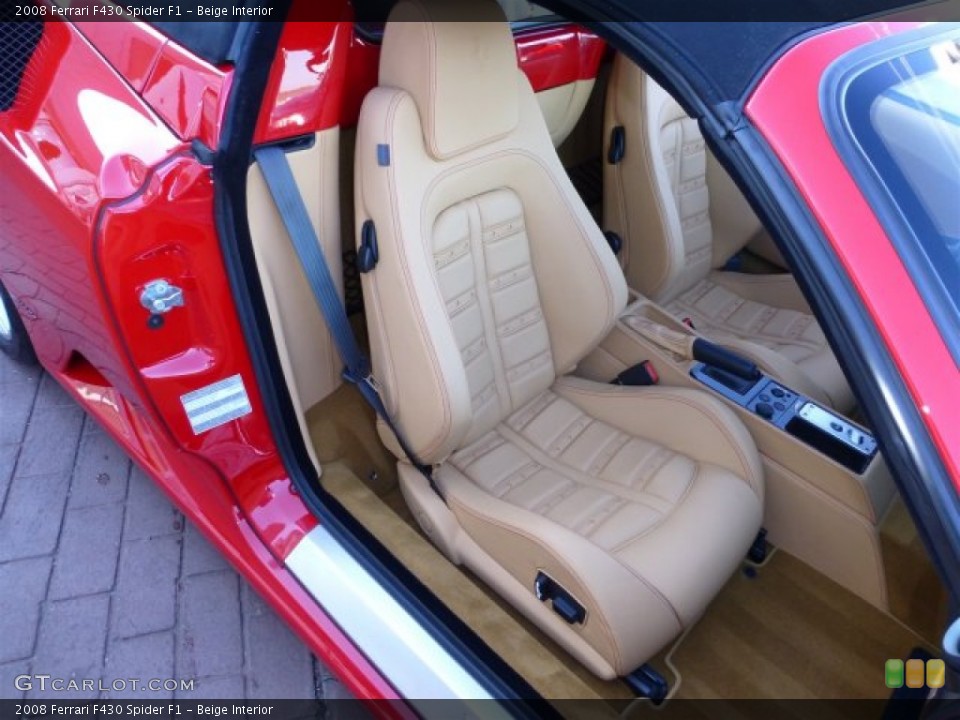 Beige Interior Front Seat for the 2008 Ferrari F430 Spider F1 #73925609