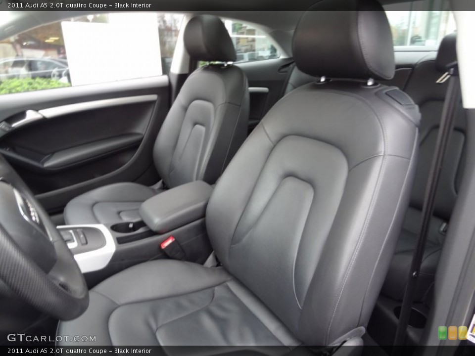 Black Interior Front Seat for the 2011 Audi A5 2.0T quattro Coupe #73926899