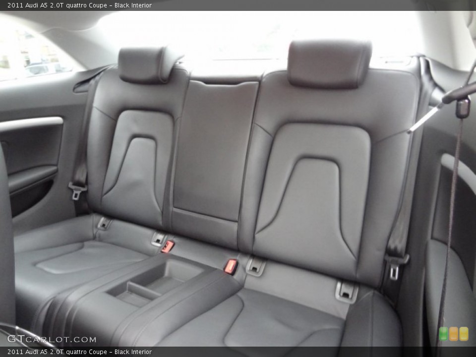 Black Interior Rear Seat for the 2011 Audi A5 2.0T quattro Coupe #73926902