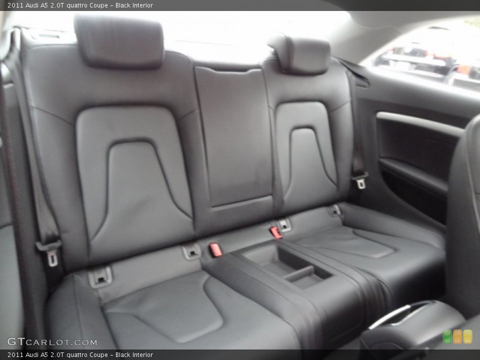 Black Interior Rear Seat for the 2011 Audi A5 2.0T quattro Coupe #73926914