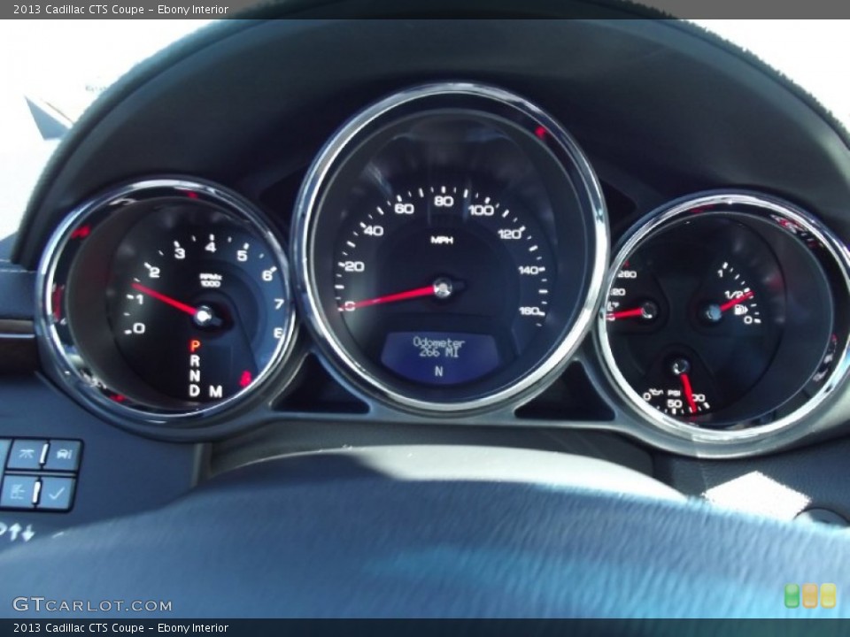 Ebony Interior Gauges for the 2013 Cadillac CTS Coupe #73928107