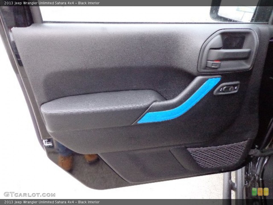 Black Interior Door Panel for the 2013 Jeep Wrangler Unlimited Sahara 4x4 #73928529