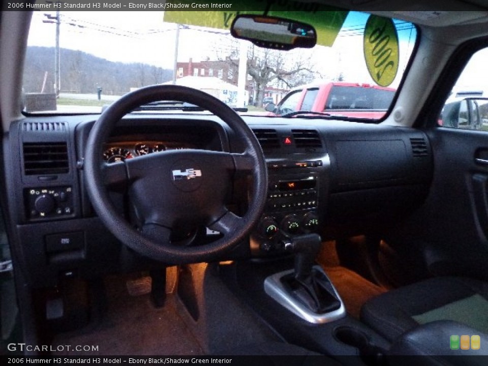 Ebony Black/Shadow Green Interior Dashboard for the 2006 Hummer H3  #73931823
