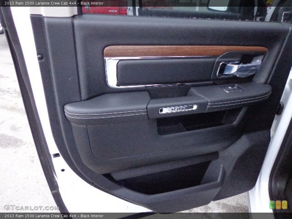 Black Interior Door Panel for the 2013 Ram 1500 Laramie Crew Cab 4x4 #73933038