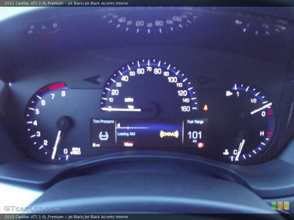 Jet Black/Jet Black Accents Interior Gauges for the 2013 Cadillac ATS 3.6L Premium #73933770