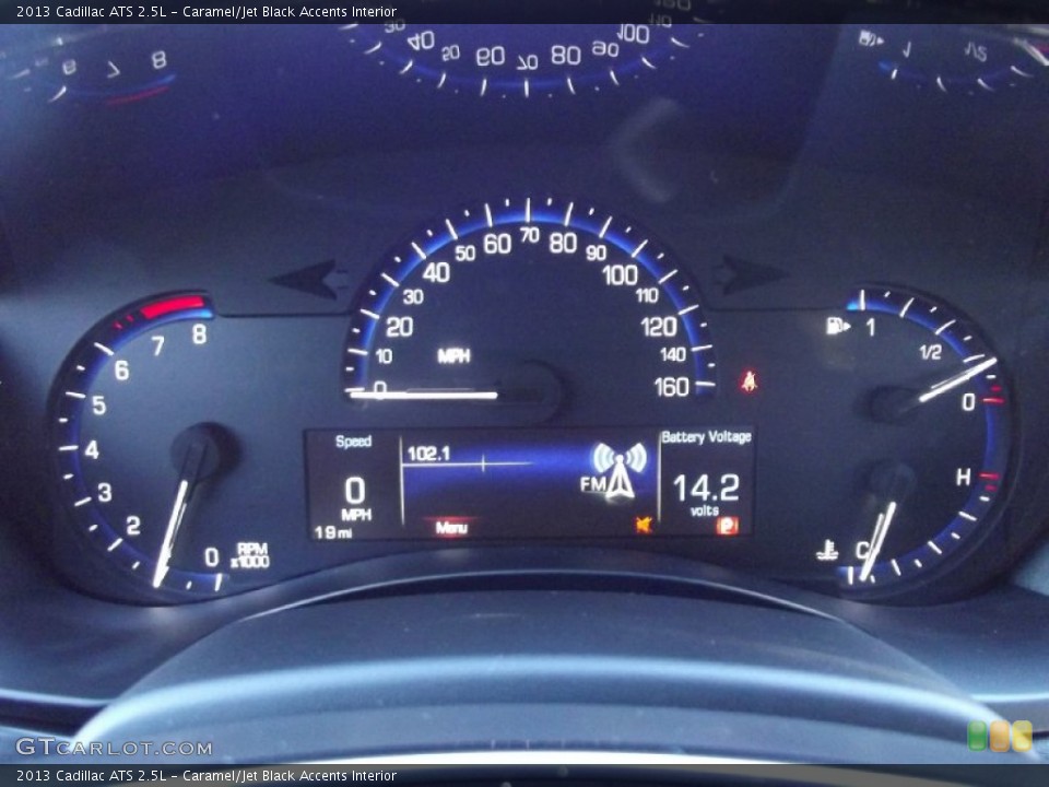 Caramel/Jet Black Accents Interior Gauges for the 2013 Cadillac ATS 2.5L #73933851