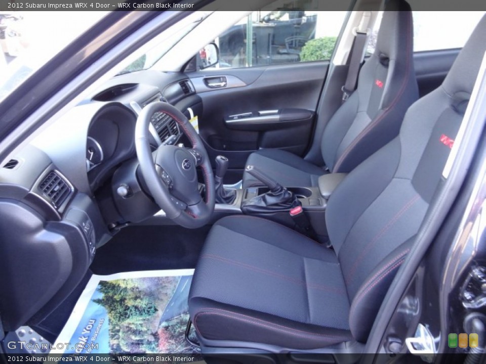 WRX Carbon Black Interior Photo for the 2012 Subaru Impreza WRX 4 Door #73935311