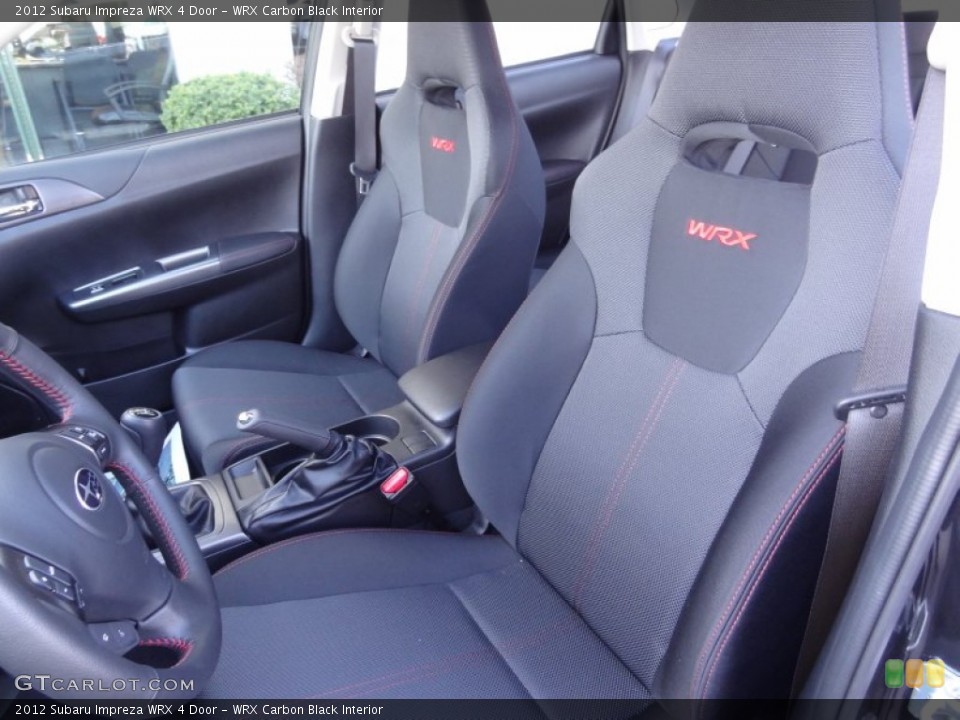 WRX Carbon Black Interior Front Seat for the 2012 Subaru Impreza WRX 4 Door #73935347