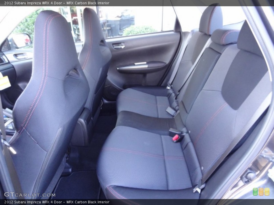 WRX Carbon Black Interior Rear Seat for the 2012 Subaru Impreza WRX 4 Door #73935368