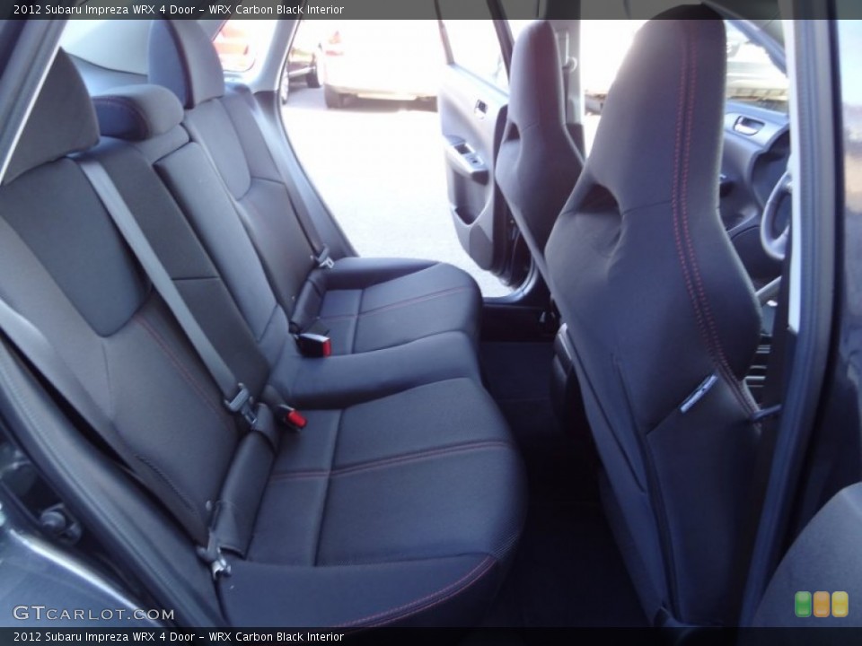WRX Carbon Black Interior Rear Seat for the 2012 Subaru Impreza WRX 4 Door #73935471