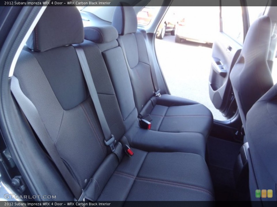 WRX Carbon Black Interior Rear Seat for the 2012 Subaru Impreza WRX 4 Door #73935515