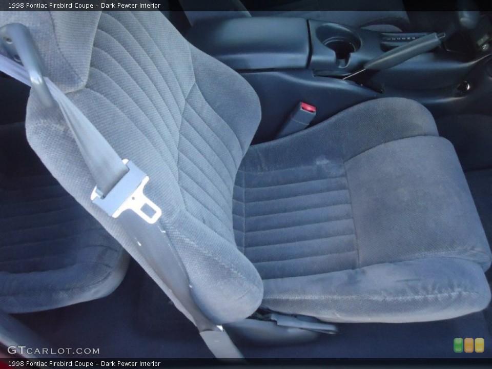 Dark Pewter Interior Front Seat for the 1998 Pontiac Firebird Coupe #73936348
