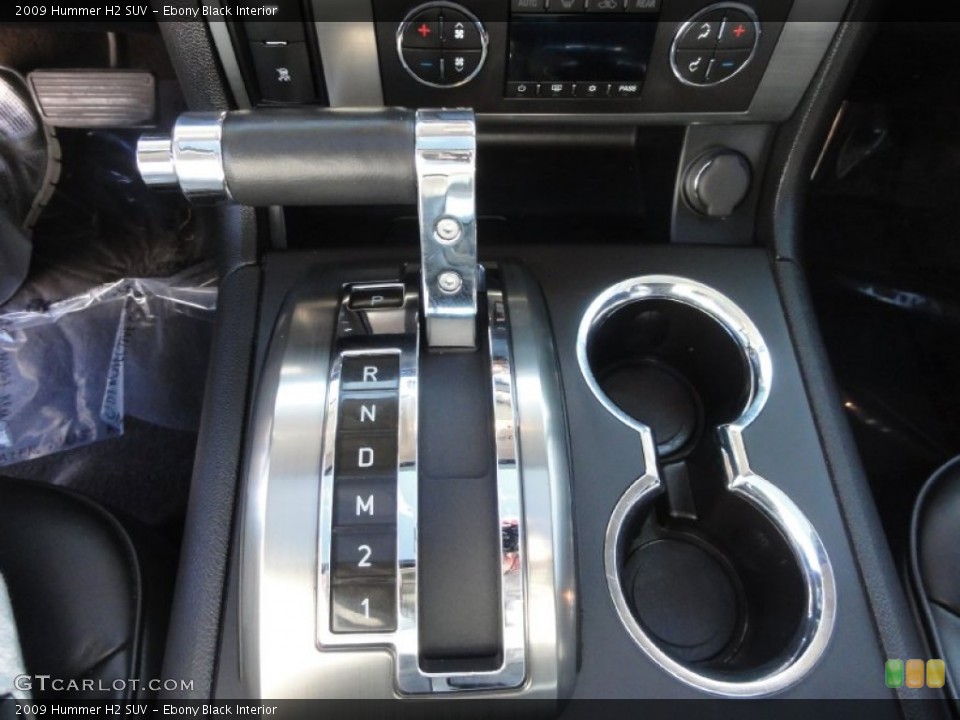 Ebony Black Interior Transmission for the 2009 Hummer H2 SUV #73938302