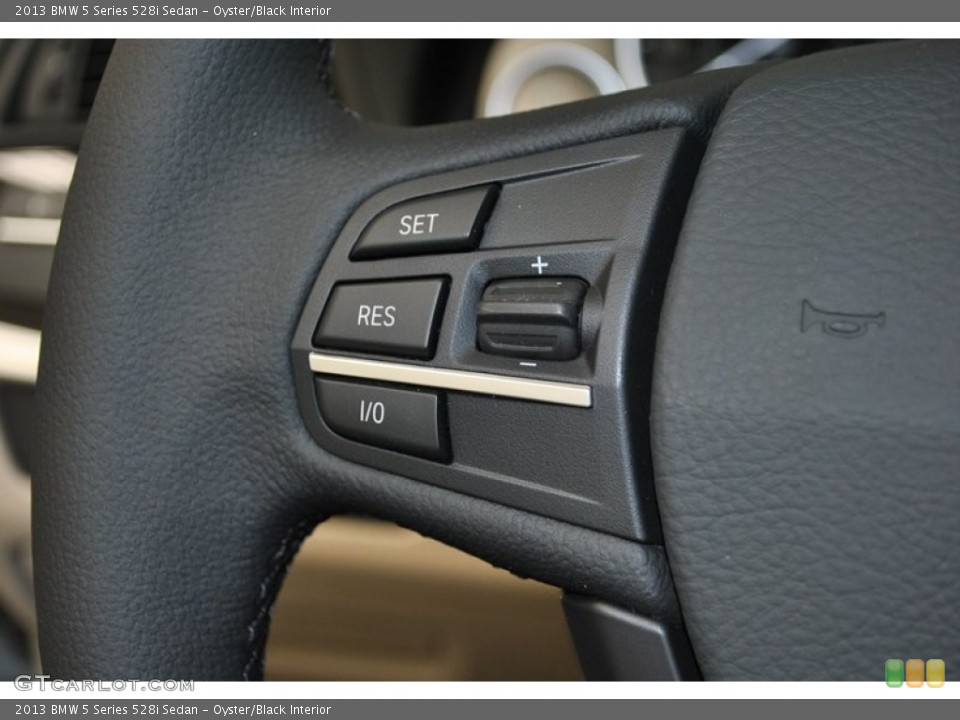 Oyster/Black Interior Controls for the 2013 BMW 5 Series 528i Sedan #73938647