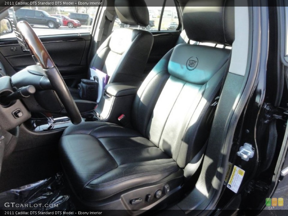 Ebony Interior Front Seat for the 2011 Cadillac DTS  #73938736