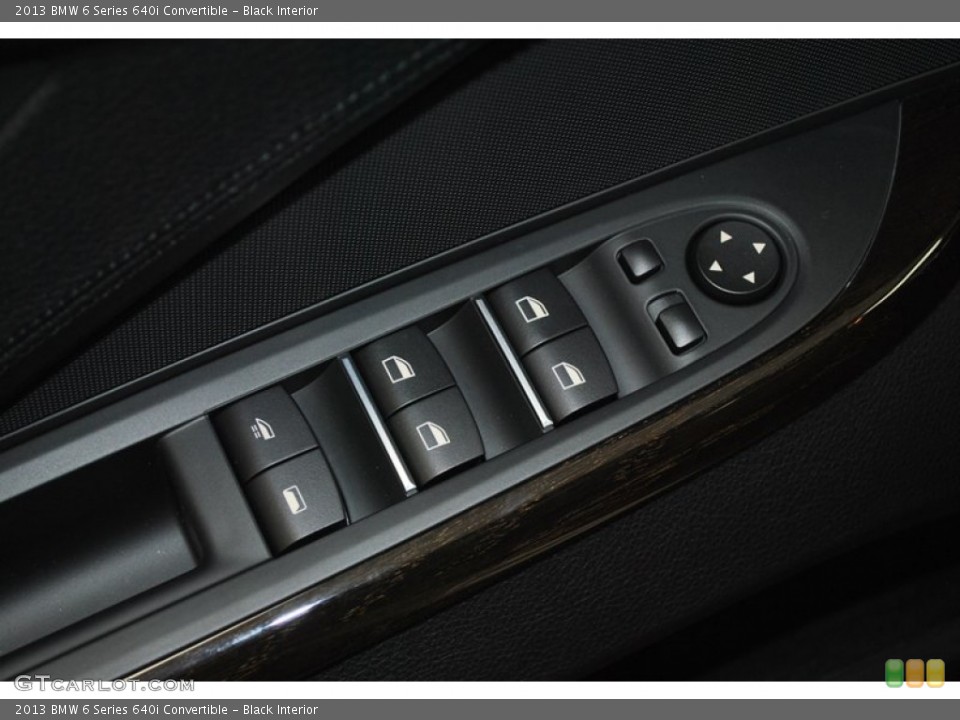 Black Interior Controls for the 2013 BMW 6 Series 640i Convertible #73940250