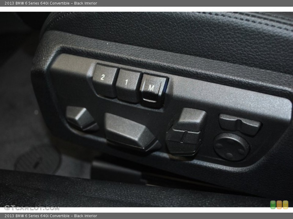 Black Interior Controls for the 2013 BMW 6 Series 640i Convertible #73940273