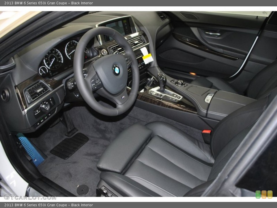 Black Interior Prime Interior for the 2013 BMW 6 Series 650i Gran Coupe #73940704