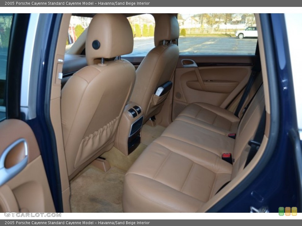 Havanna/Sand Beige Interior Rear Seat for the 2005 Porsche Cayenne  #73940755