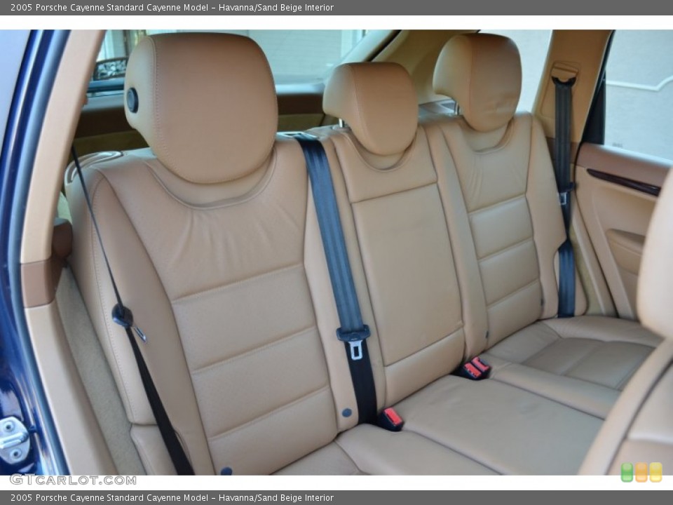 Havanna/Sand Beige Interior Rear Seat for the 2005 Porsche Cayenne  #73940776
