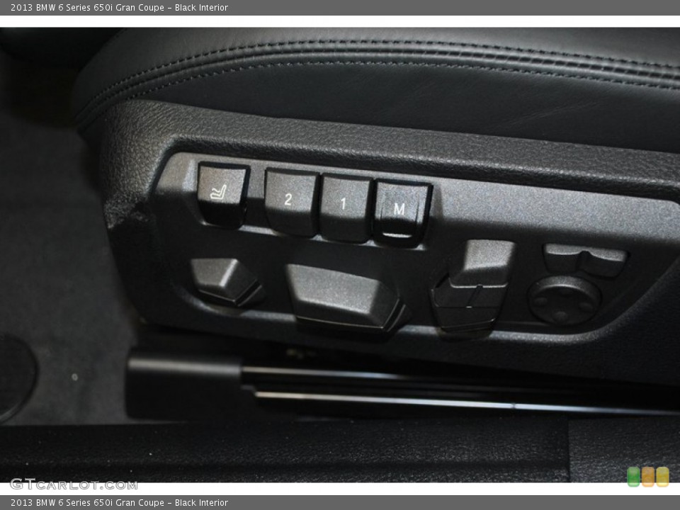 Black Interior Controls for the 2013 BMW 6 Series 650i Gran Coupe #73940787