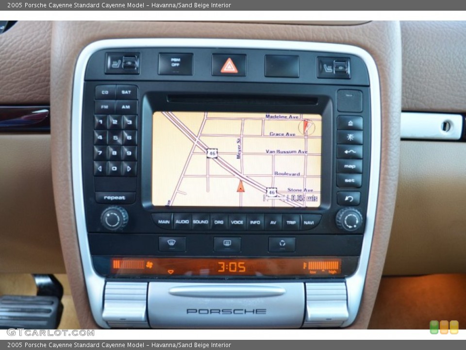 Havanna/Sand Beige Interior Navigation for the 2005 Porsche Cayenne  #73940834