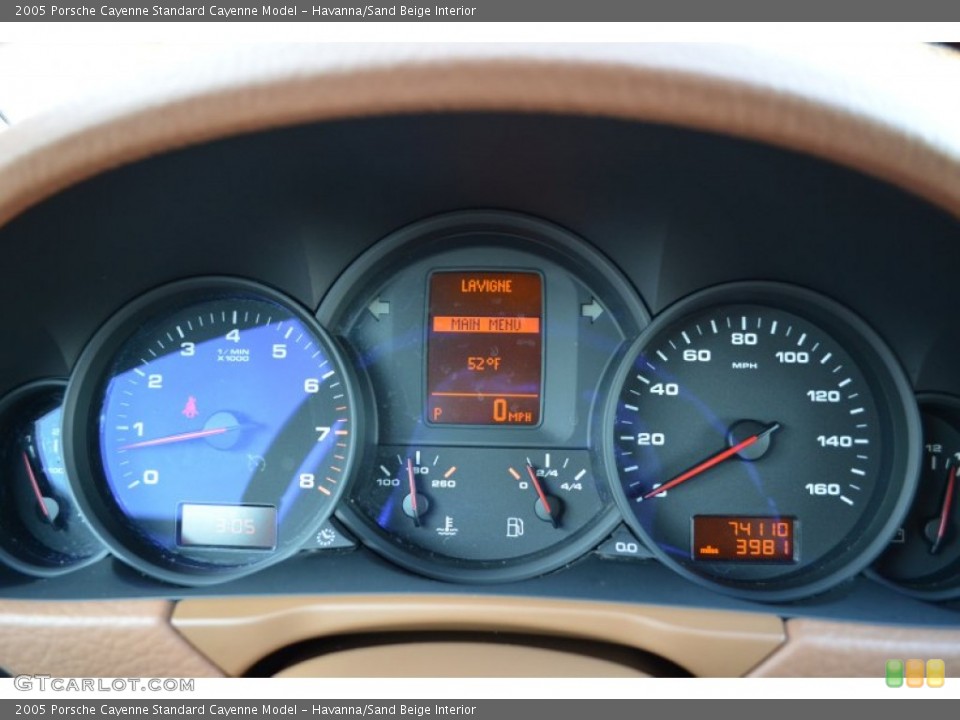 Havanna/Sand Beige Interior Gauges for the 2005 Porsche Cayenne  #73940851