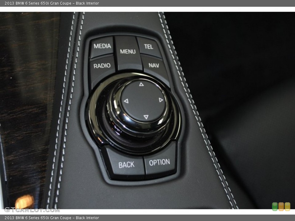 Black Interior Controls for the 2013 BMW 6 Series 650i Gran Coupe #73940855