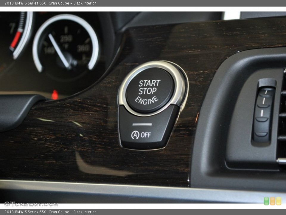 Black Interior Controls for the 2013 BMW 6 Series 650i Gran Coupe #73940894