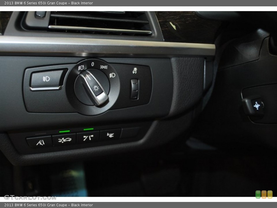 Black Interior Controls for the 2013 BMW 6 Series 650i Gran Coupe #73940953