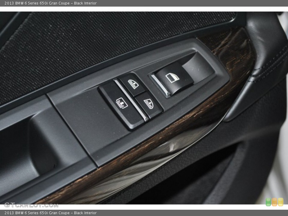 Black Interior Controls for the 2013 BMW 6 Series 650i Gran Coupe #73941018