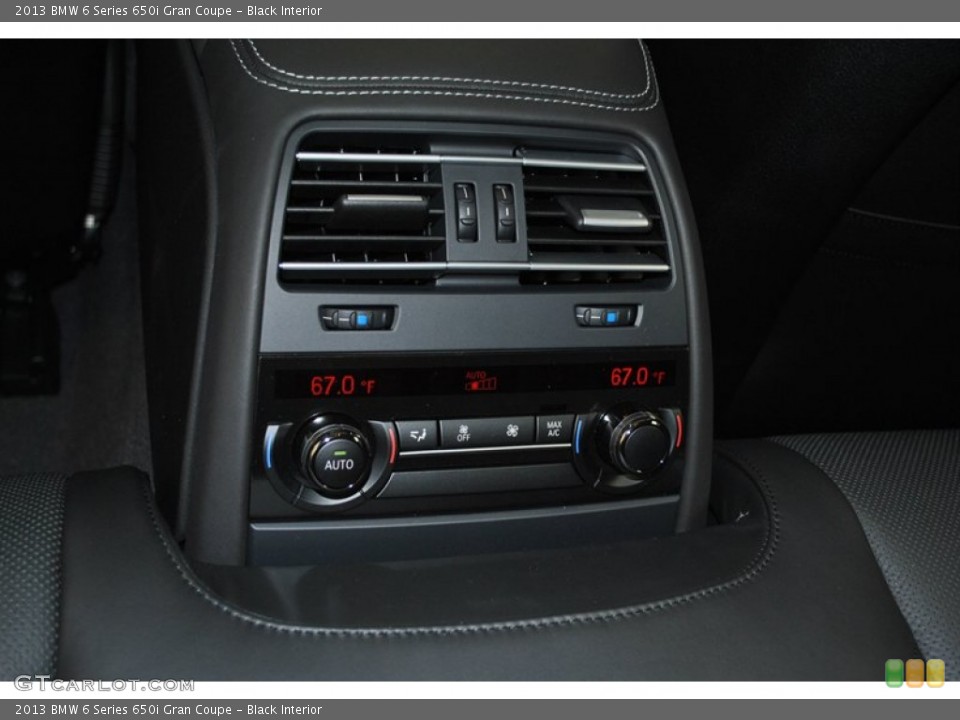 Black Interior Controls for the 2013 BMW 6 Series 650i Gran Coupe #73941059