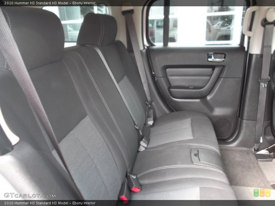 Ebony Interior Rear Seat for the 2010 Hummer H3  #73941866