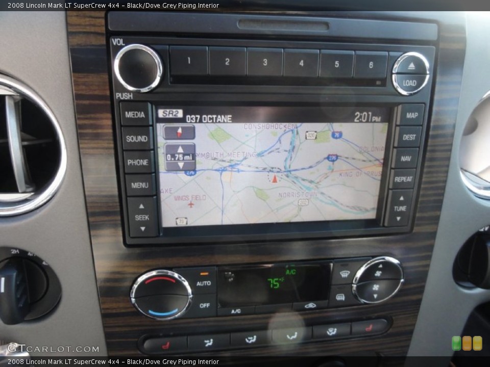 Black/Dove Grey Piping Interior Navigation for the 2008 Lincoln Mark LT SuperCrew 4x4 #73941908