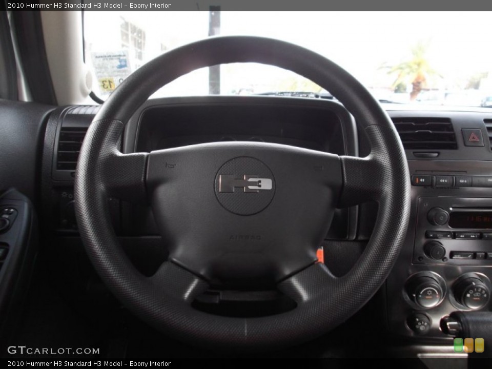 Ebony Interior Steering Wheel for the 2010 Hummer H3  #73941994