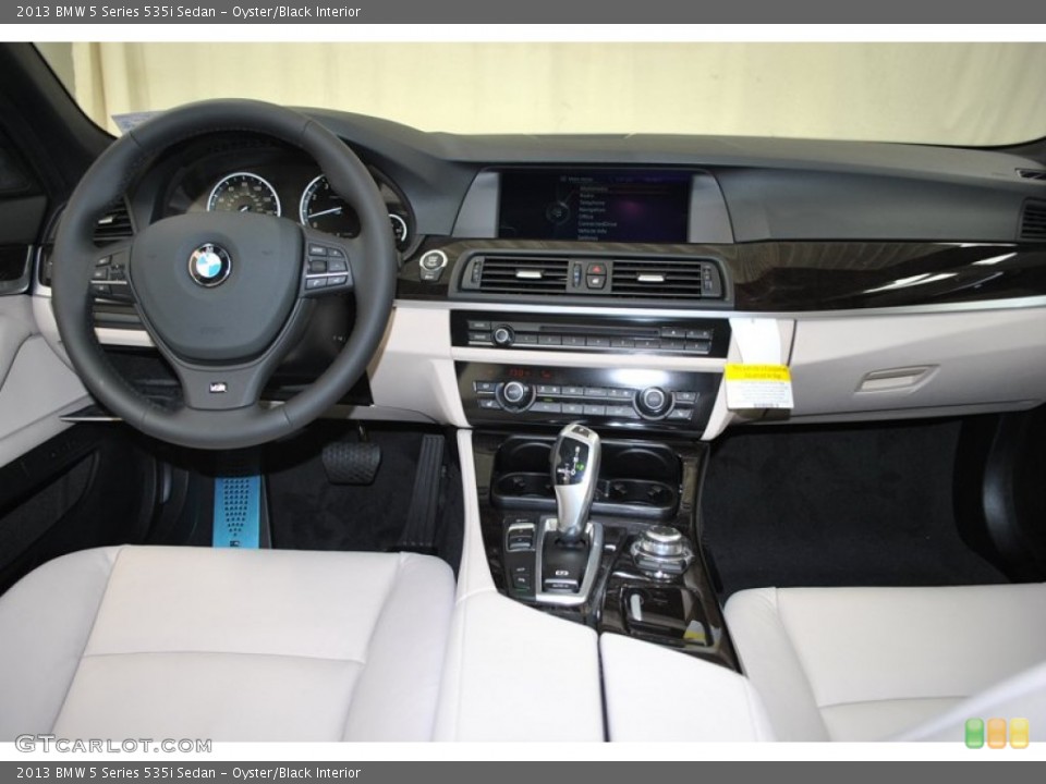 Oyster/Black Interior Dashboard for the 2013 BMW 5 Series 535i Sedan #73942393
