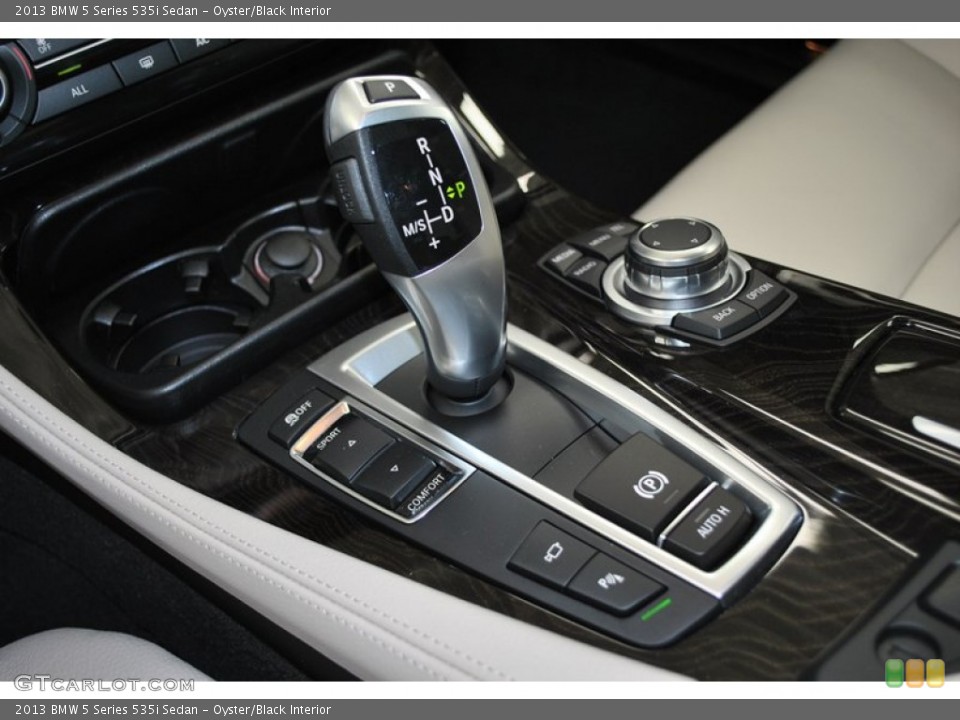 Oyster/Black Interior Transmission for the 2013 BMW 5 Series 535i Sedan #73942673