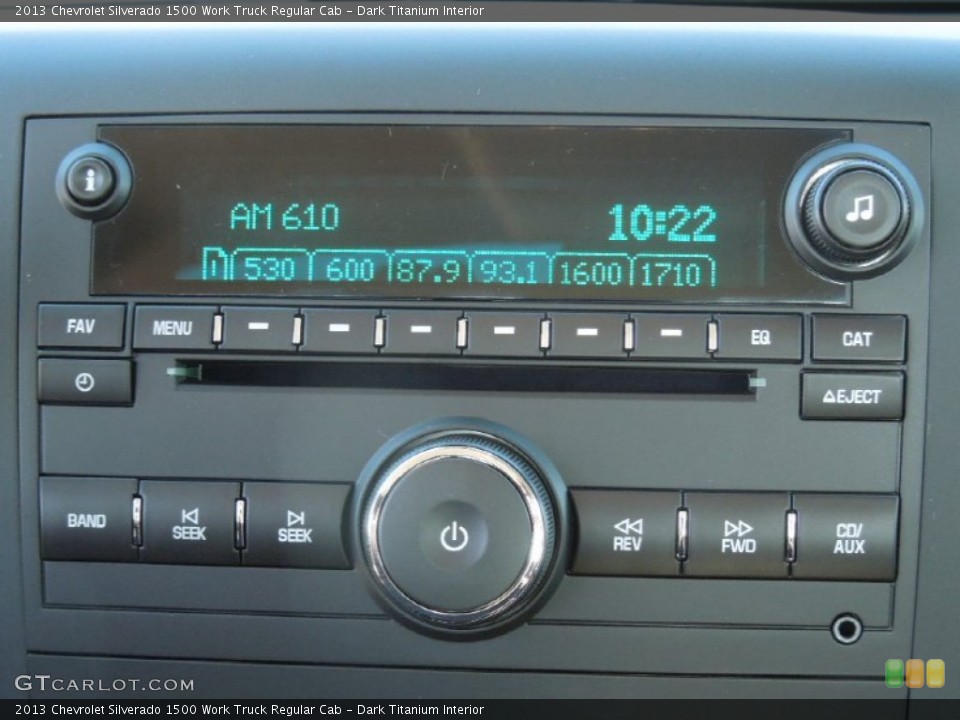 Dark Titanium Interior Audio System for the 2013 Chevrolet Silverado 1500 Work Truck Regular Cab #73943835