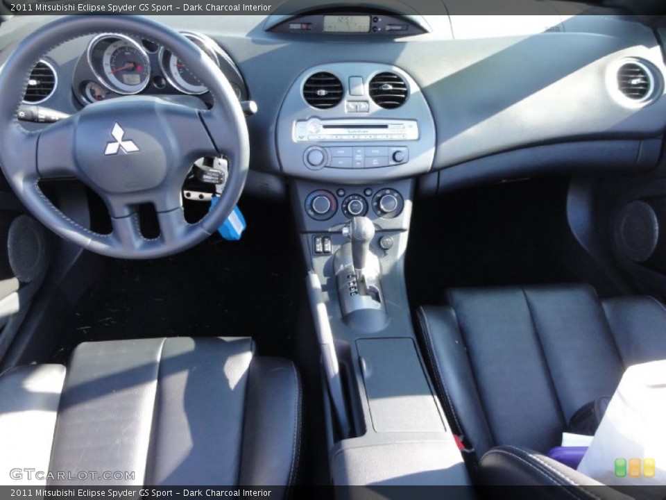 Dark Charcoal Interior Dashboard for the 2011 Mitsubishi Eclipse Spyder GS Sport #73944105