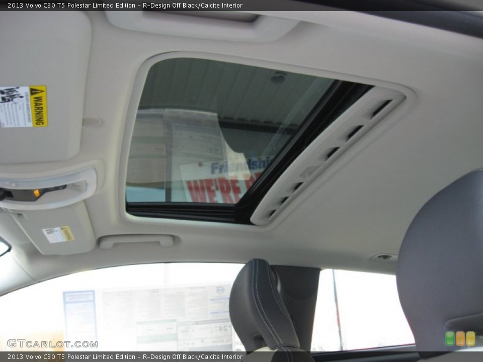 R-Design Off Black/Calcite Interior Sunroof for the 2013 Volvo C30 T5 Polestar Limited Edition #73945695