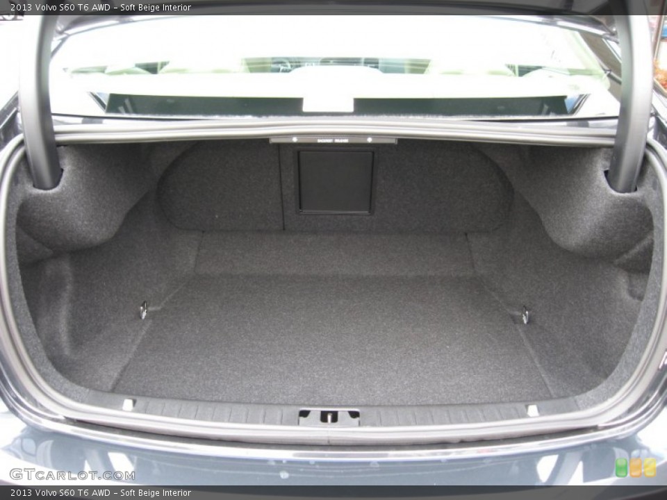 Soft Beige Interior Trunk for the 2013 Volvo S60 T6 AWD #73946077