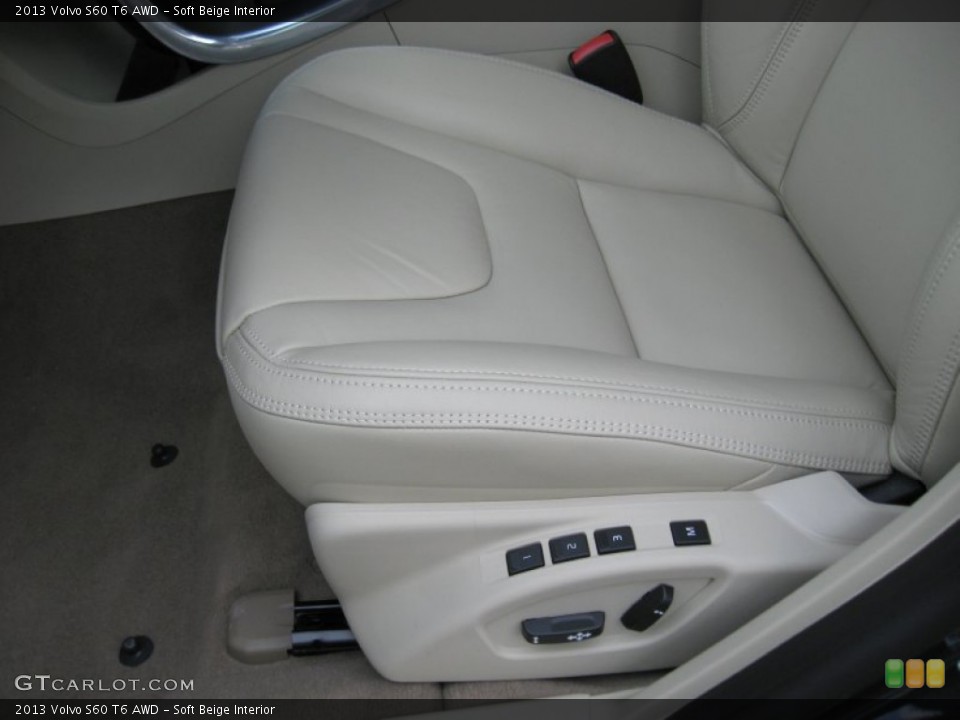 Soft Beige Interior Front Seat for the 2013 Volvo S60 T6 AWD #73946129
