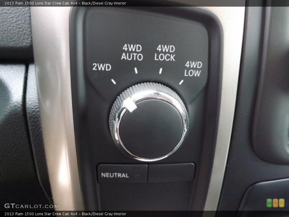 Black/Diesel Gray Interior Controls for the 2013 Ram 1500 Lone Star Crew Cab 4x4 #73947545