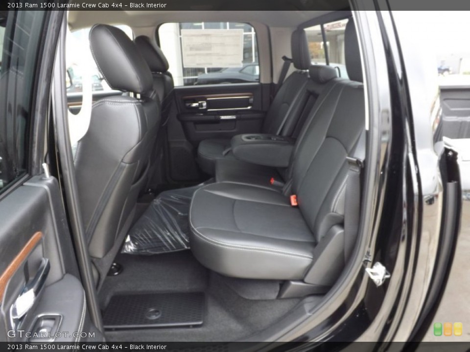 Black Interior Rear Seat for the 2013 Ram 1500 Laramie Crew Cab 4x4 #73947983