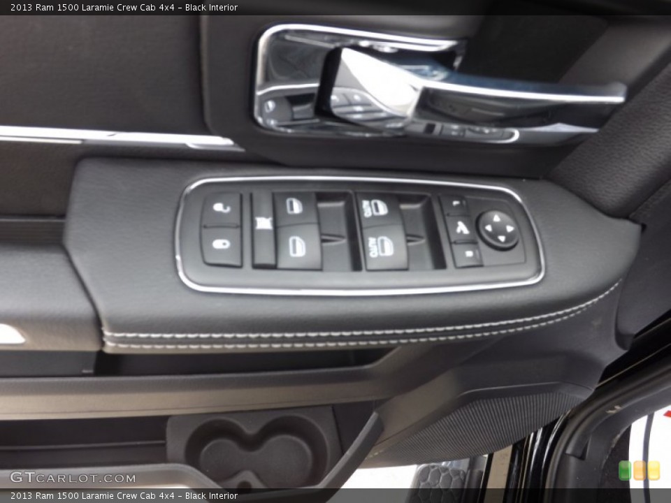 Black Interior Controls for the 2013 Ram 1500 Laramie Crew Cab 4x4 #73948025